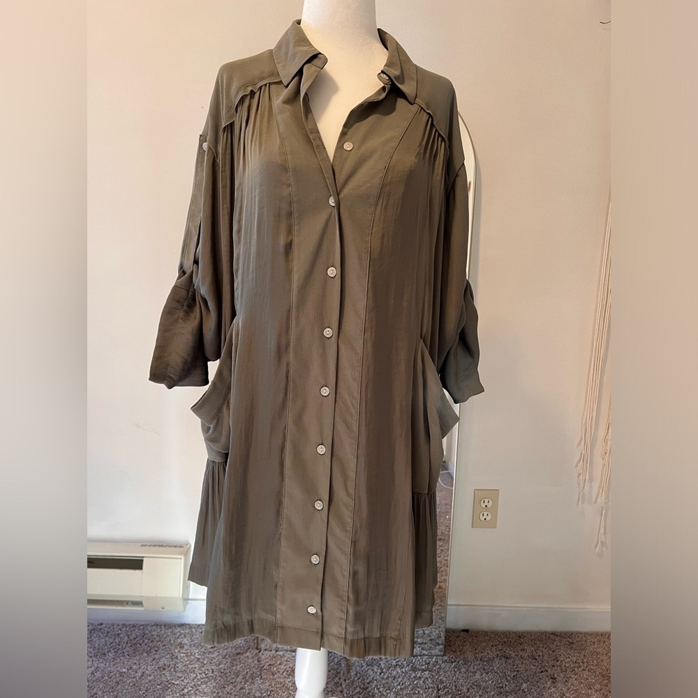 Free People Shirt Dress, Never Worn, Size XS